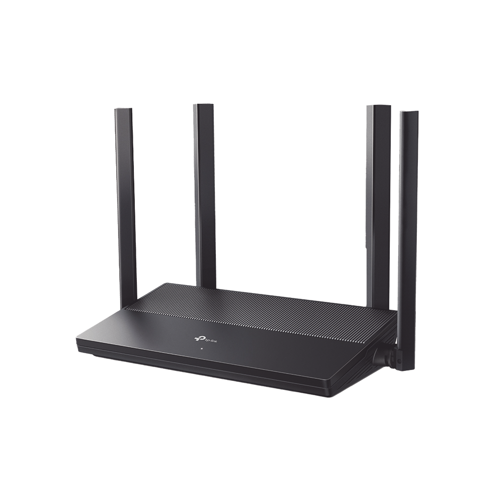 Router WiFi 6 AX 1500 Mbps / MU-MIMO 2X2 y OFDMA / 1 Puerto WAN Gigabit / 3 Puertos LAN Gigabit / Soporta IPV6 y TR-069 / 4 Antenas Beamforming / Seguridad WiFi WPA3