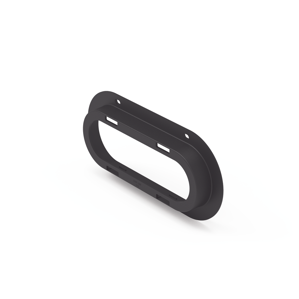 Brida de policarbonato, Color Negro, Accesorio para plafón Serie ED3060