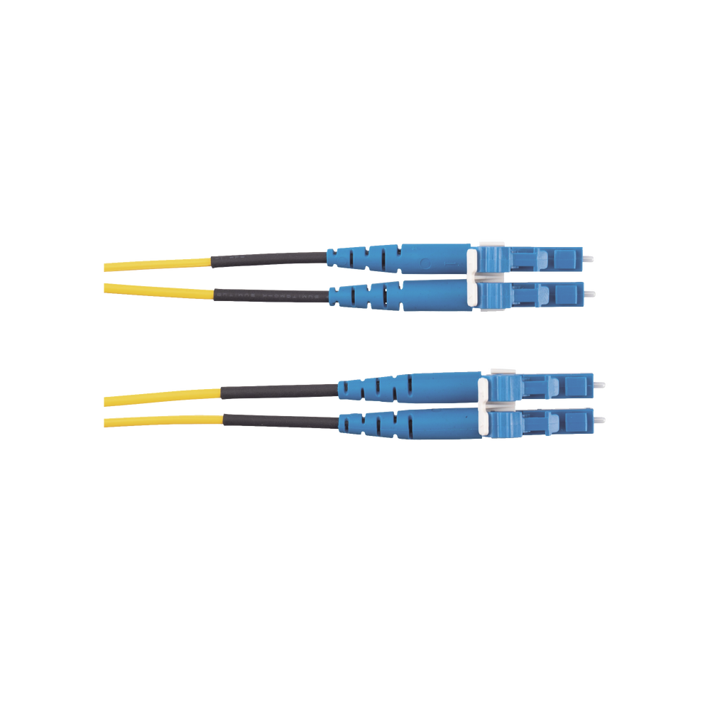 Jumper de Fibra Optica Monomodo 9/125 OS2, LC-LC Duplex, LSZH, Color Amarillo, 10 Metros (32.81 Pies) - Image 2