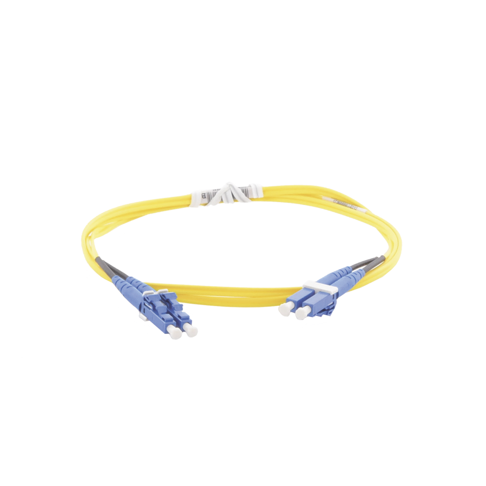 Jumper de Fibra Optica Monomodo 9/125 OS2, LC-LC Duplex, OFNR (Riser), Color Amarillo, 1 Metro (3.28 Pies) - Image 2