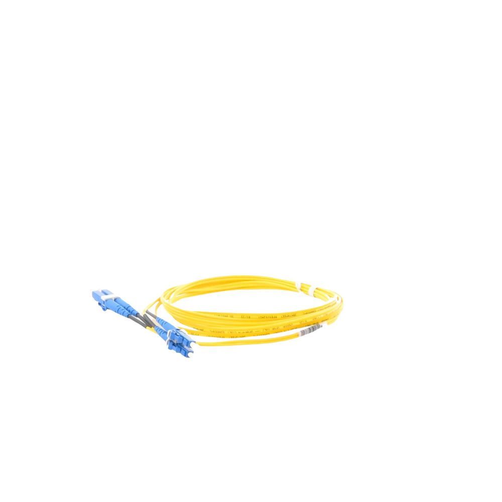 Jumper de Fibra Optica Monomodo 9/125 OS2, LC-LC Duplex, OFNR (Riser), Color Amarillo, 2 Metros (6.56 Pies) - Image 2