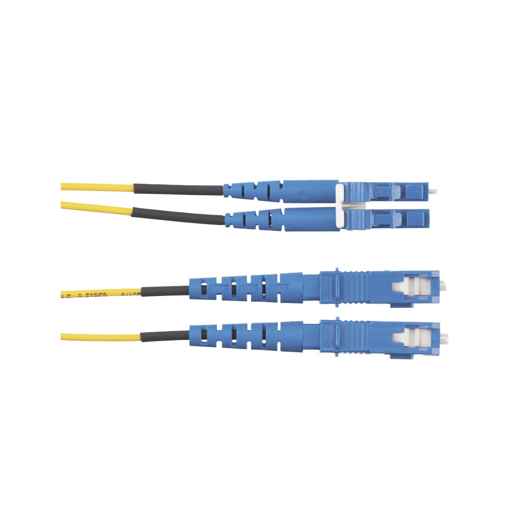 Jumper de Fibra Optica Monomodo 9/125 OS2, LC-SC Duplex, OFNR (Riser), Color Amarillo, 5 Metros (16.40 Pies) - Image 2