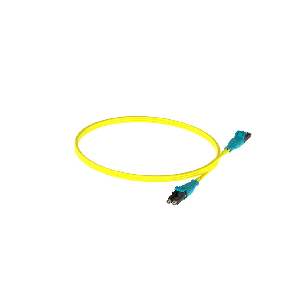 Jumper de Fibra Optica Monomodo 9/125 OS2, LC-LC Duplex Push Pull, OFNR (Riser), Color Amarillo, 3 Metros (9.84 Pies) - Image 4
