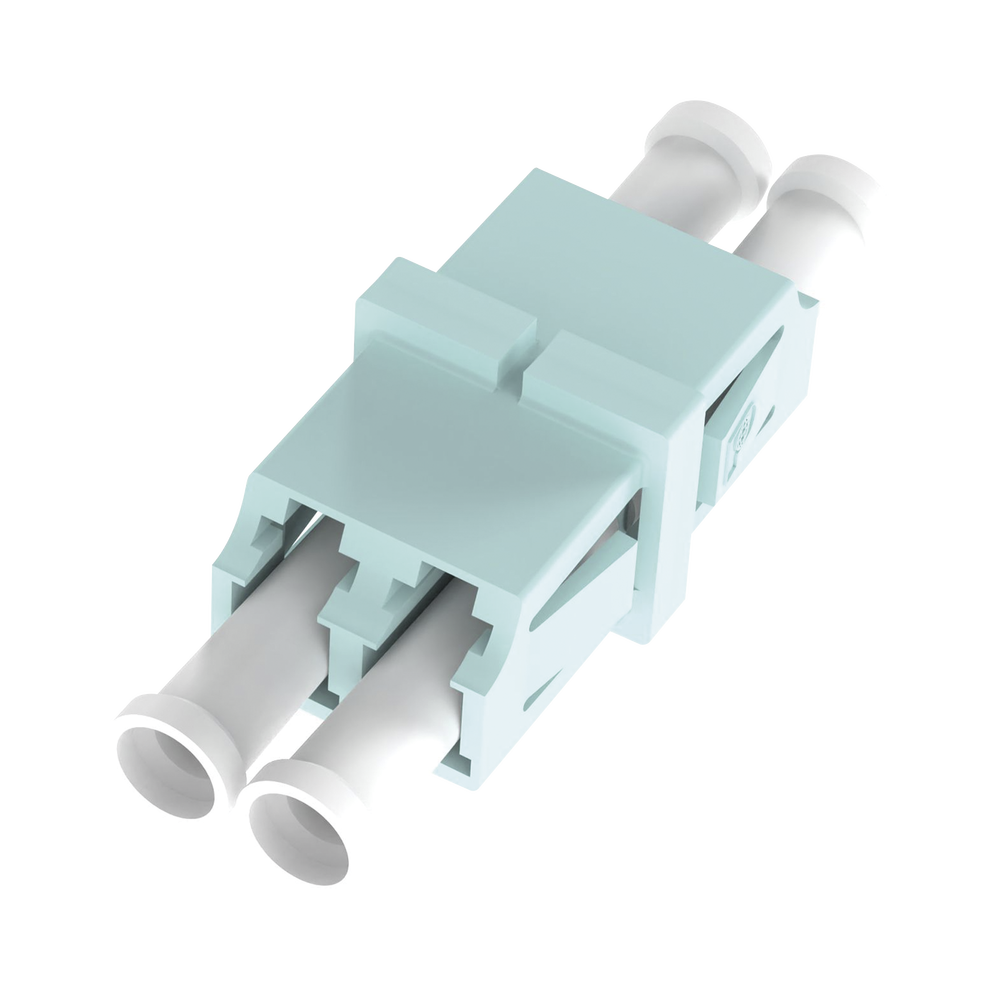 M?dulo Acoplador LC Duplex, Para Fibra Multimodo, Color Aqua