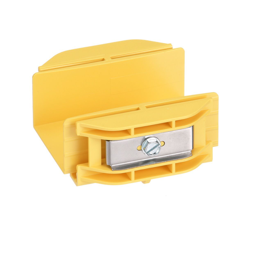 Union Recta "Cople", Para Canaleta FiberRunner™ 2X2, Color Amarillo - Image 2