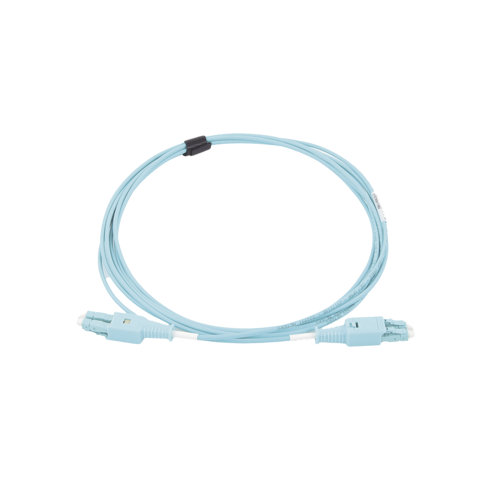 Jumper de Fibra Óptica BladePatch LC-LC Duplex, Multimodo 50/125 OM4, OFNR, Color Aqua, 3 Metros
