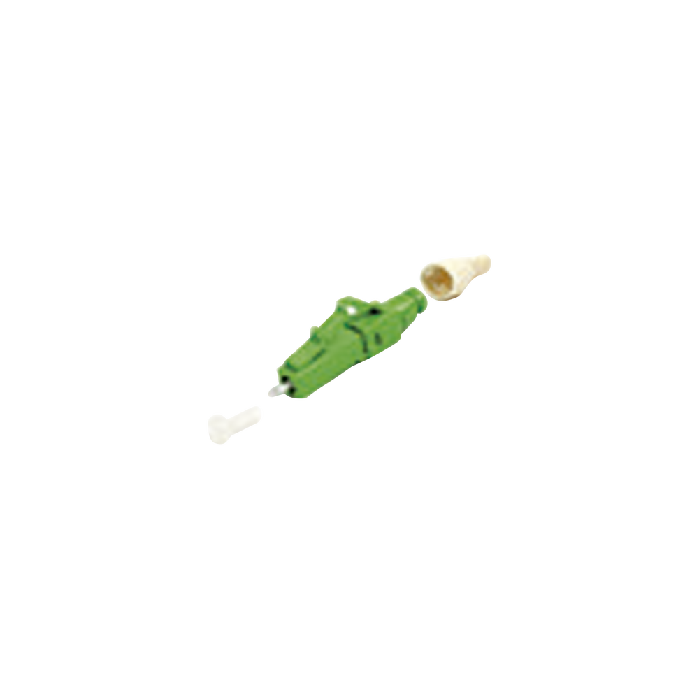 Conector de Fibra ?ptica Pre-Pulido LightBow LC/APC Simplex, Monomodo OS1/OS2, Re-Terminable, Color Verde