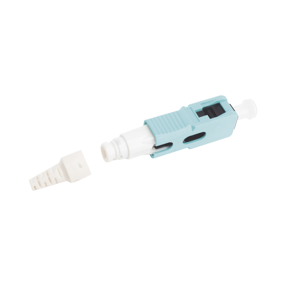 Conector de Fibra ?ptica Pre-Pulido LightBow SC Simplex, Multimodo 50/125 (OM3/OM4), Re-Terminable, Color Aqua - Image 3