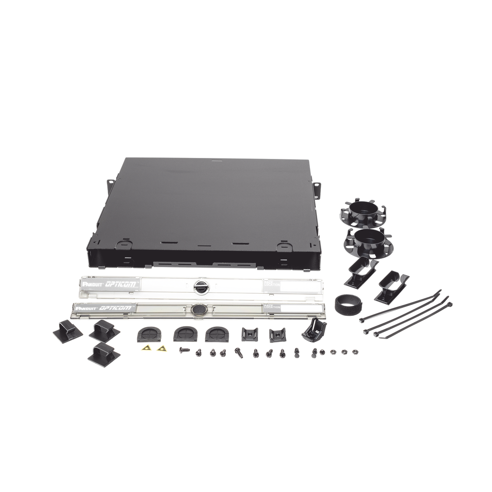 Panel de Distribuci?n de Fibra ?ptica, Acepta 4 Placas FAP o FMP, Bandeja Deslizable e Inclinable Hacia Abajo, Hasta 96 Fibras, Color Negro, 1UR - Image 8