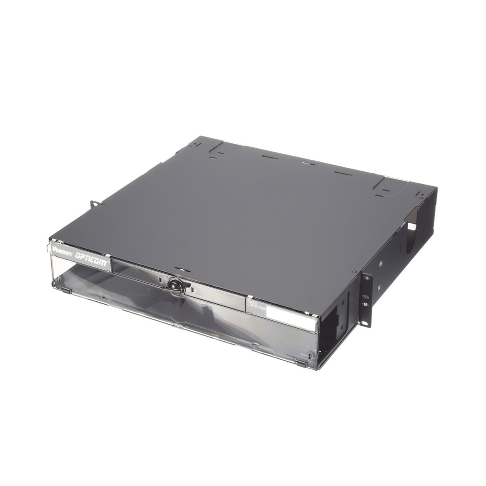 Panel de Distribuci?n de Fibra ?ptica, Acepta 8 Placas FAP o FMP, Bandeja Deslizable e Inclinable Hacia Abajo, Hasta 192 Fibras, Color Negro, 2UR - Image 3