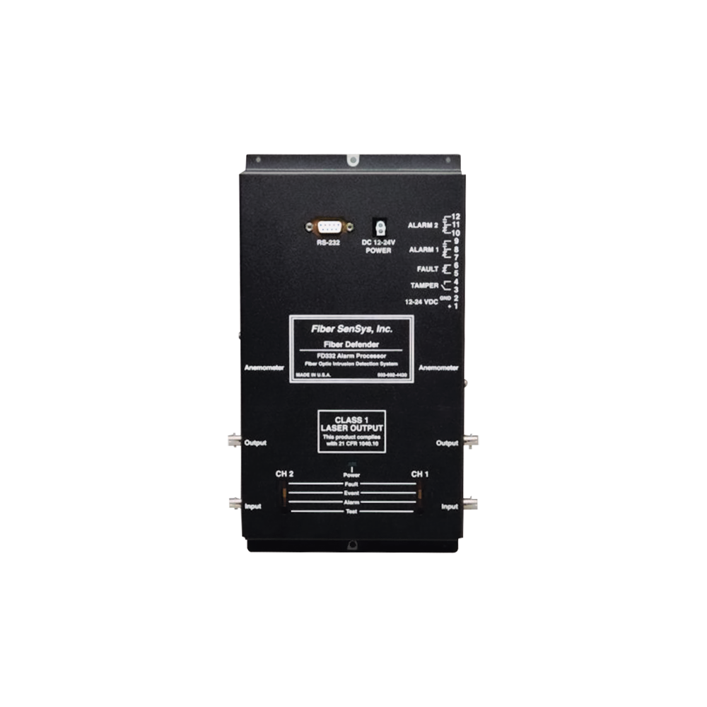 Sensor de Seguridad Perimetral de 2 Zonas / Detección por Fibra Óptica Sensitiva/ Rango de 0 hasta 5 Km de Detección / Comunicación IP