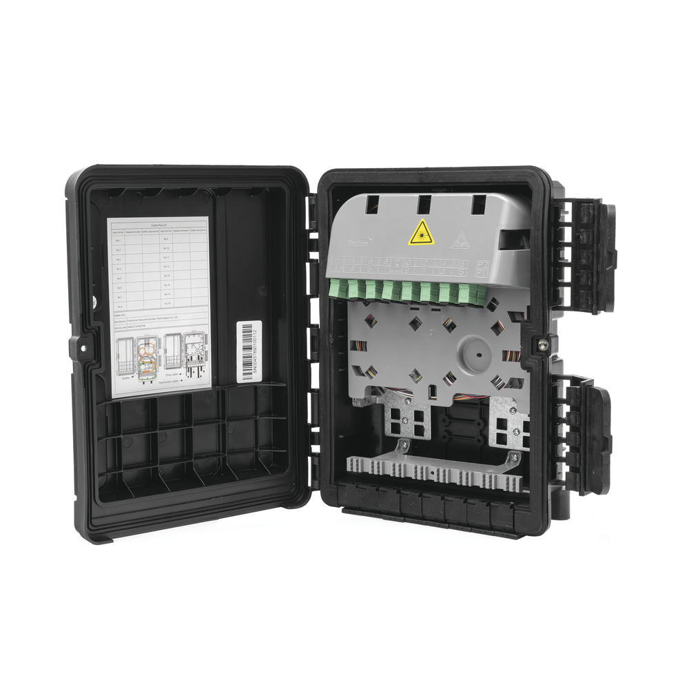 Cierre de Empalme para 20 Fusiones de Fibra ?ptica, Exterior, 8 Acopladores SC/APC, Incluye Splitter 1x8, IP65 Versi?n Cargada - Image 4