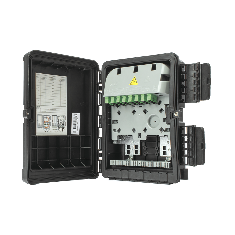 Cierre de Empalme para 20 fusiones de fibra óptica, Exterior, 16 acopladores SC/APC, IP65 "No incluye Splitter" - Image 4