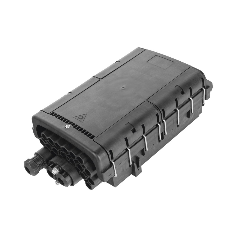 Caja de Distribuci?n de Fibra ?ptica para 48 Empalmes con 16 Acopladores SC/APC, Enterrado Directo, IP68