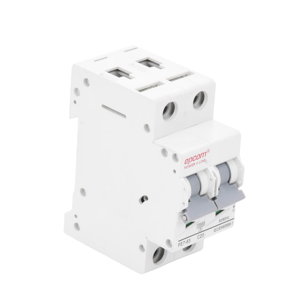 Protección Térmica 2P, 20A, Corriente Alterna 400 Vca para Aplicación Fotovoltaica Montaje Riel DIN - Image 3