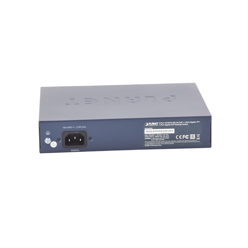 Switch no Administrable 8 puertos 10/100 PoE 802.3af/at 135W, 1 puerto Uplink 10/100/1000 y 1 SFP 100/1000 para escritorio - Image 4