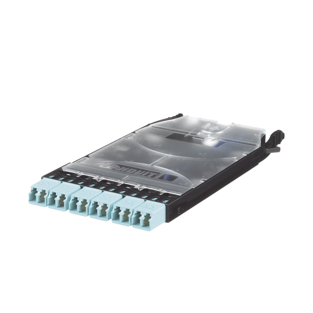 Cassette HD Flex? Con 6 Puertos LC Duplex (12 Fibras), Para Fibra Multimodo OM3, Color Azul - Image 2