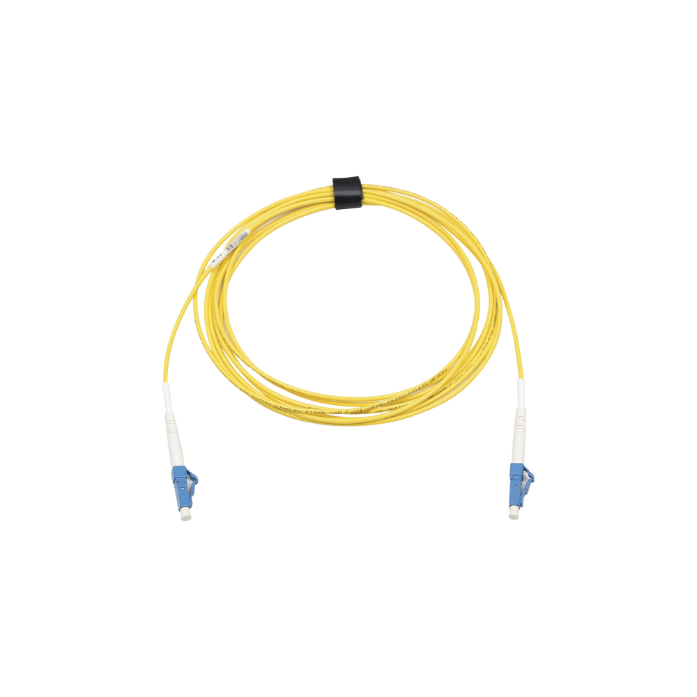 Jumper de Fibra ?ptica Monomodo (OS2), XGLO, Riser, LC/UPC-LC/UPC Simplex, ONFR, Color Amarillo, 3 Metros (9.84 Pies)