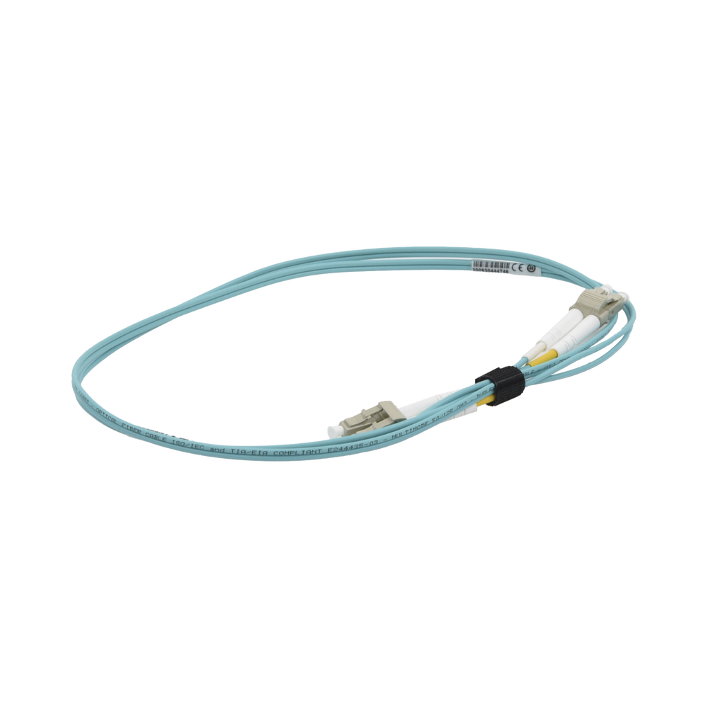 Jumper de Fibra ?ptica Multimodo 50/125 OM3 XGLO, LC-LC Duplex, OFNR, Color Aqua, 1 Metro (3.28 Pies) - Image 3