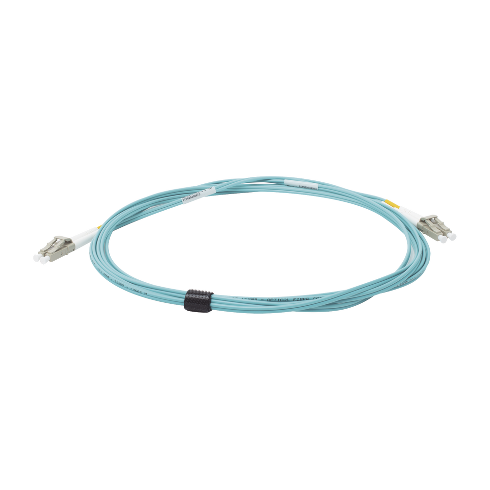Jumper de Fibra ?ptica Multimodo 50/125 XGLO OM3, LC-LC Duplex, OFNR, Color Aqua, 3 Metros (9.84 Pies) - Image 2