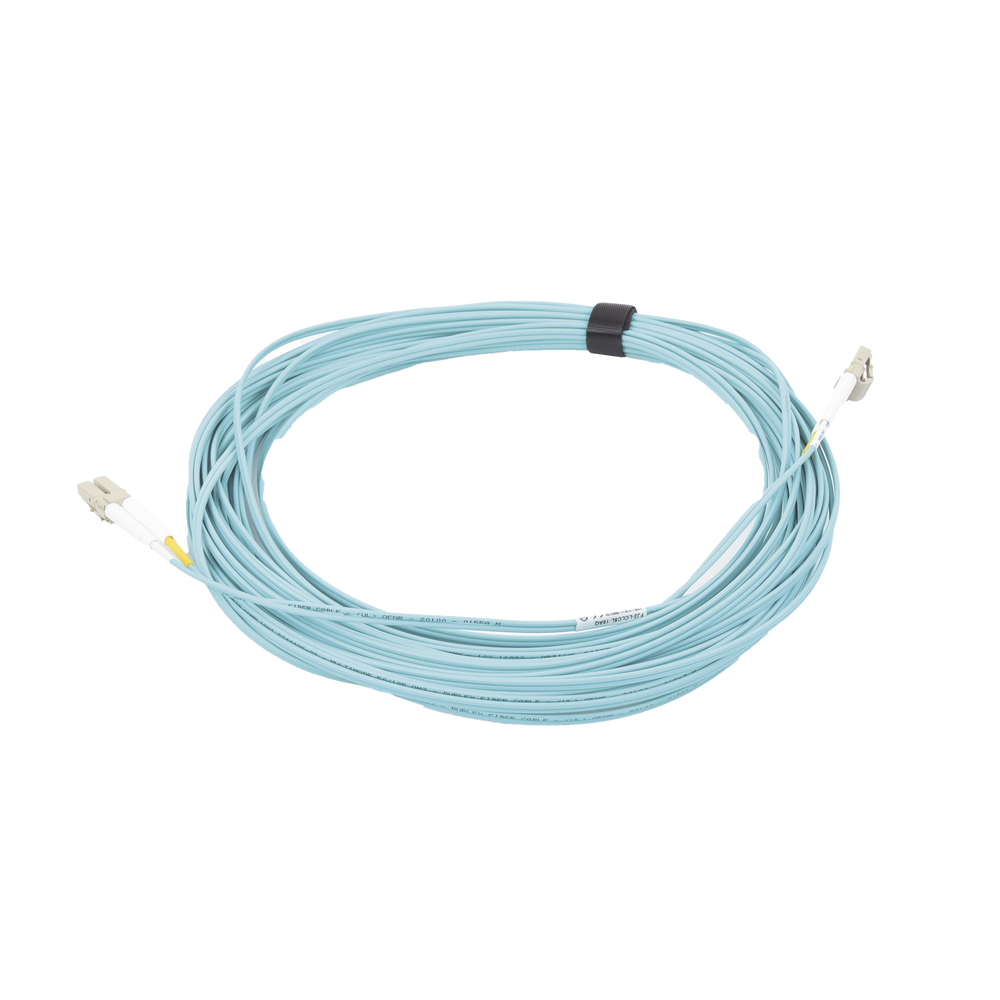 Jumper de Fibra ?ptica Multimodo 50/125 XGLO OM3, LC-LC Duplex, OFNR, Color Aqua, 15 Metros (49.21 Pies) - Image 4