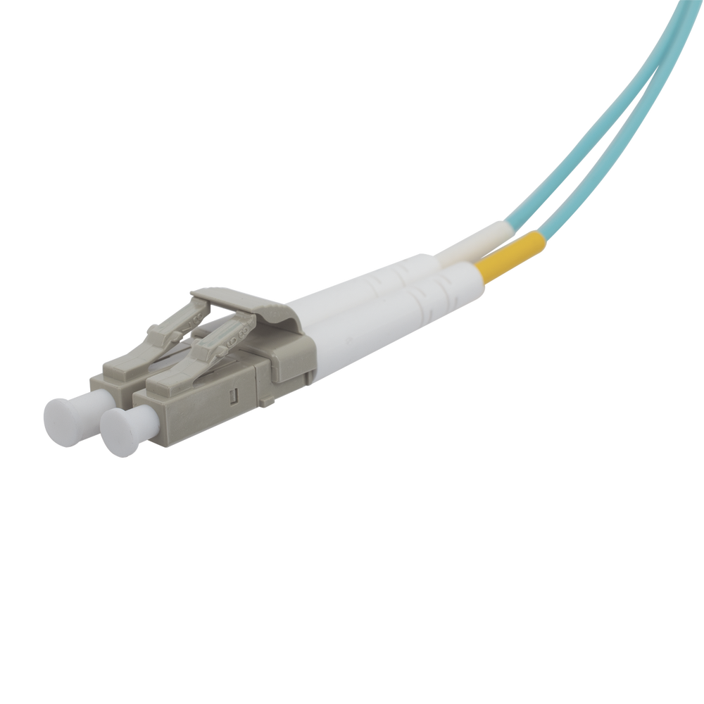 Jumper de Fibra ?ptica Multimodo 50/125 XGLO OM3, LC-LC Duplex, OFNR, Color Aqua, 30 Metros (98.43 Pies) - Image 2