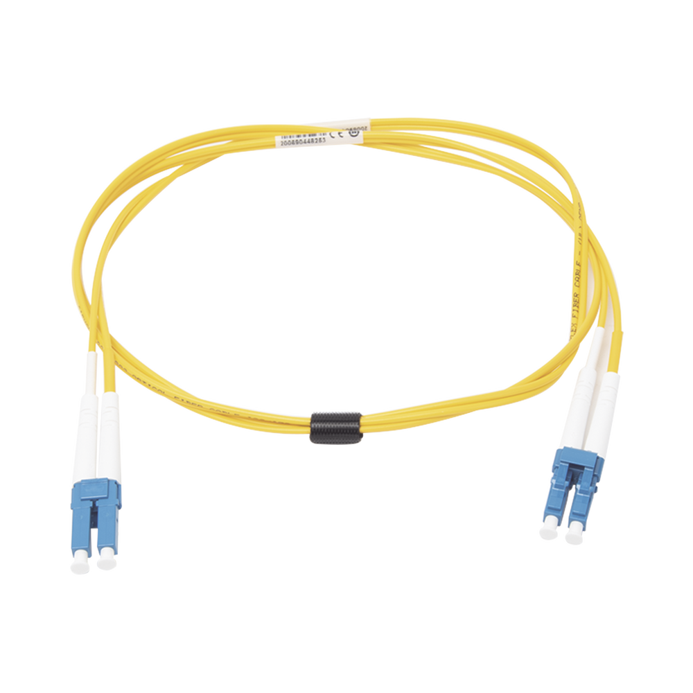 Jumper de Fibra ?ptica Monomodo (OS2), XGLO, Riser, LC/UPC-LC/UPC Duplex, OFNR, Color Amarillo, 1 Metro (3.28 Pies) - Image 2