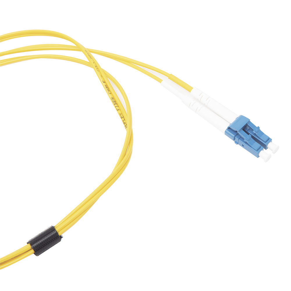 Jumper de Fibra ?ptica Monomodo (OS2), XGLO, Riser, LC/UPC-LC/UPC Duplex, OFNR, Color Amarillo, 1 Metro (3.28 Pies) - Image 3