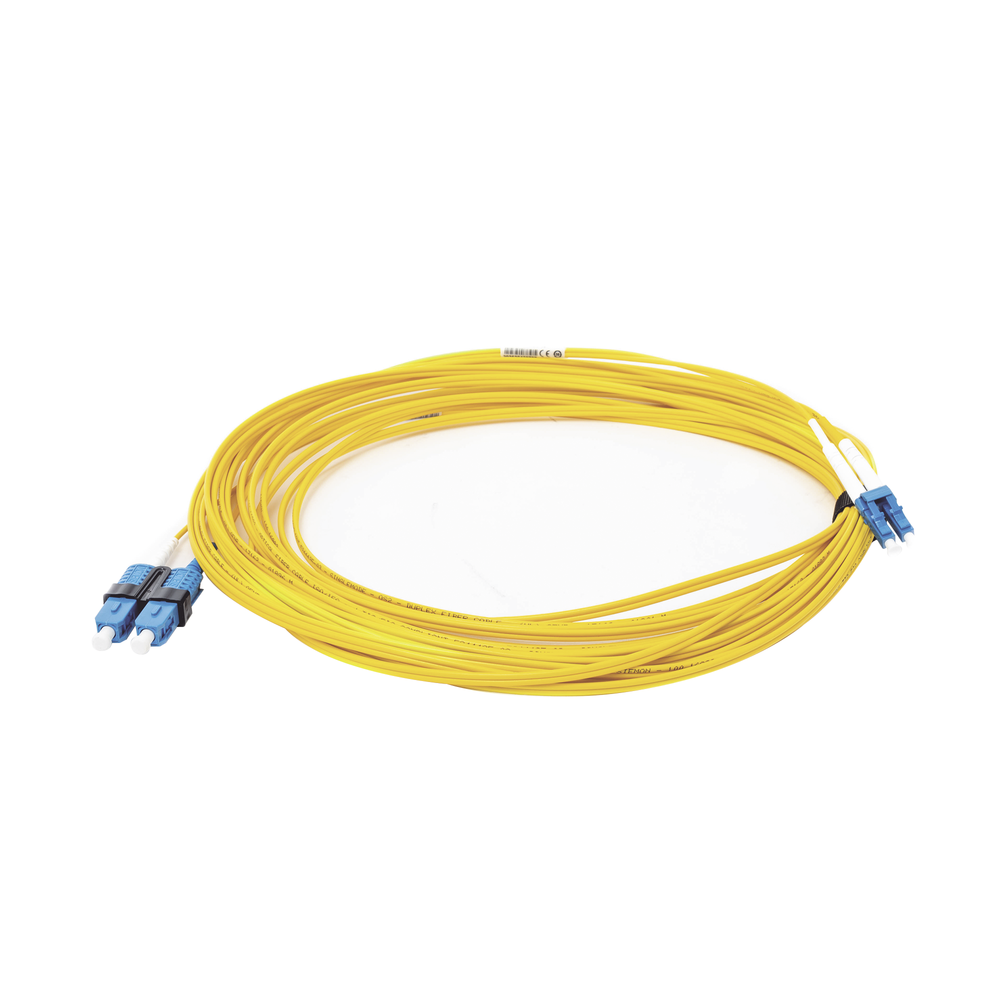 Jumper de Fibra ?ptica Monomodo (OS2), XGLO, LC/UPC-SC/UPC Duplex, OFNR, Color Amarillo, 10 Metros (32.81 Pies) - Image 3
