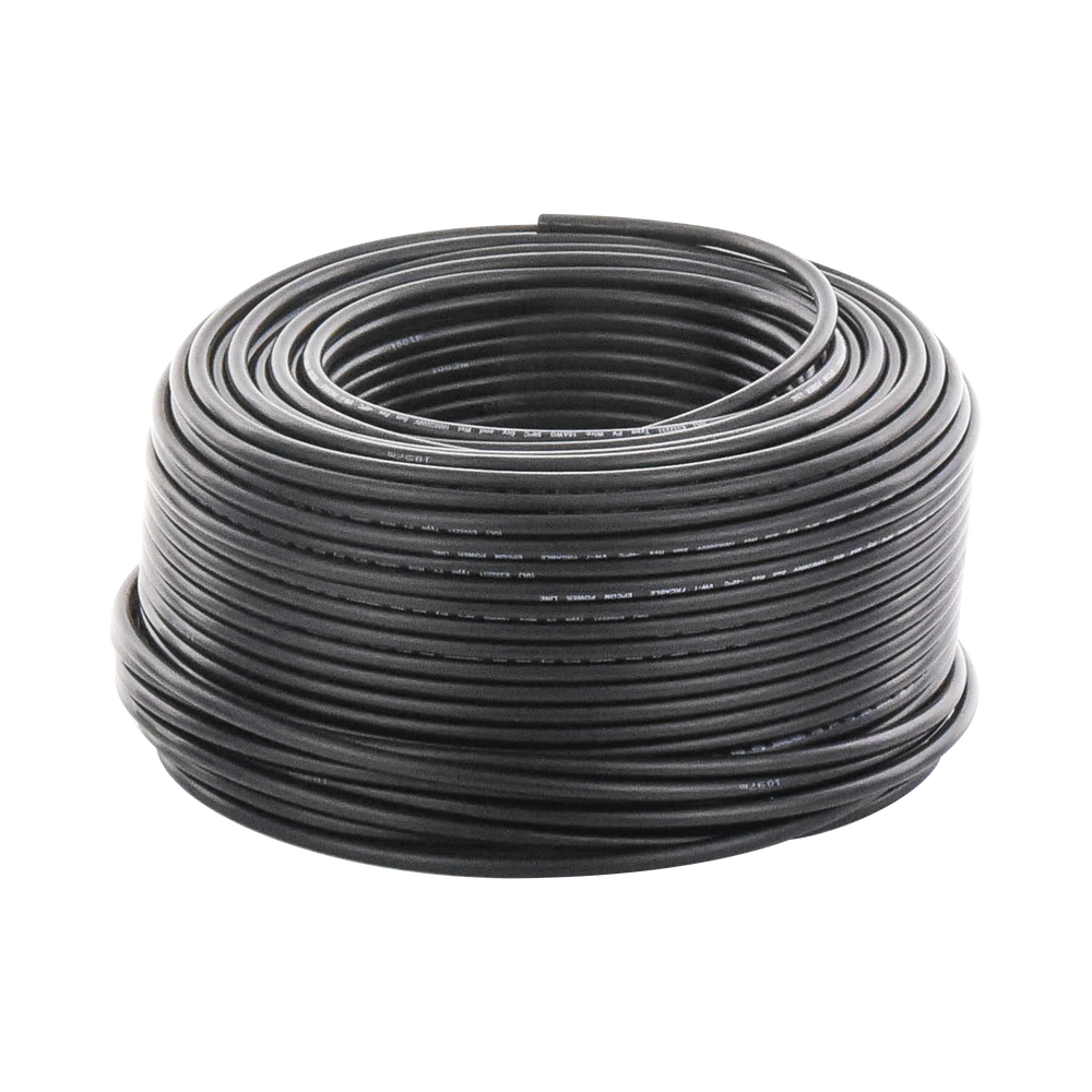 Bobina de 100 metros / Cable Fotovoltaico / Negro / Recubrimiento XLPE / 4mm² / 12 AWG / Hasta 1,800 Vcc