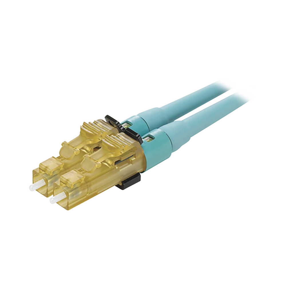 Conector de Fibra ?ptica LC Duplex OptiCam, Multimodo 50/125 OM3/OM4, Pre-pulido, Color Aqua - Image 2