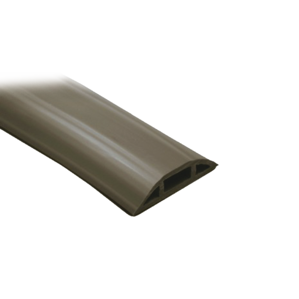 Canaleta flexible color cafe de PVC auto extinguible tramo de 2.5m