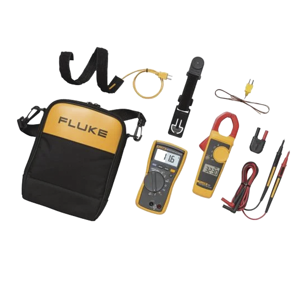 Juego HVAC de Multímetro FLUKE-116 y Amperímetro de Gancho Fluke-323