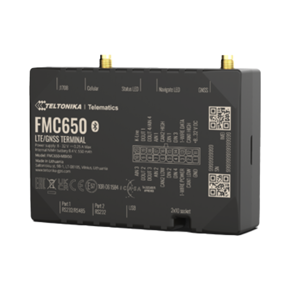 Profesional Rastreador Vehicular (GPS) 4G LTE Cat 1 Con Lectura Can / Bluetooth y Múltiples Entradas y Salidas Digitales - Image 3