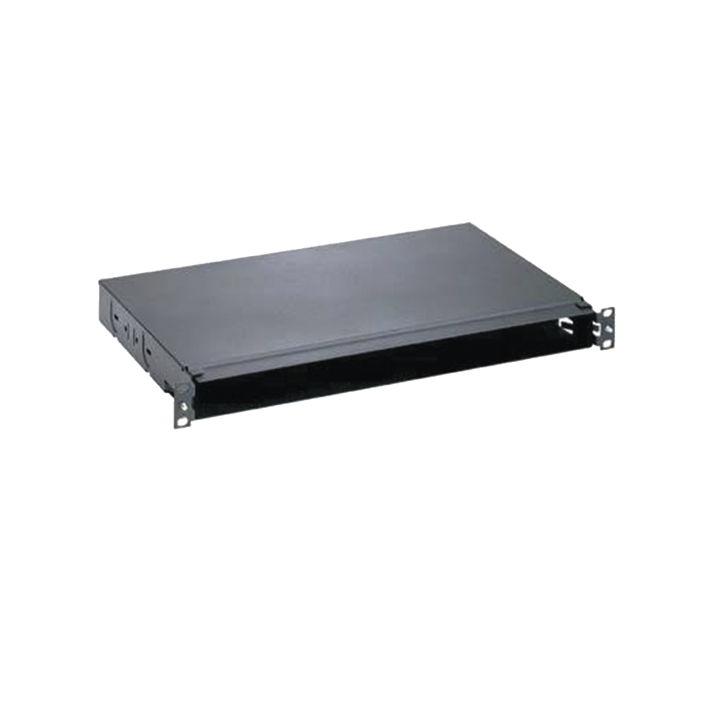 Panel de Distribuci?n de Fibra ?ptica, Acepta 4 Casetes QuickNet o Placas FAP/FMP con Panel CFAPPBL1 (No Incluido), Bandeja Fija, Hasta 96 Fibras, Color Negro, 1UR - Image 2