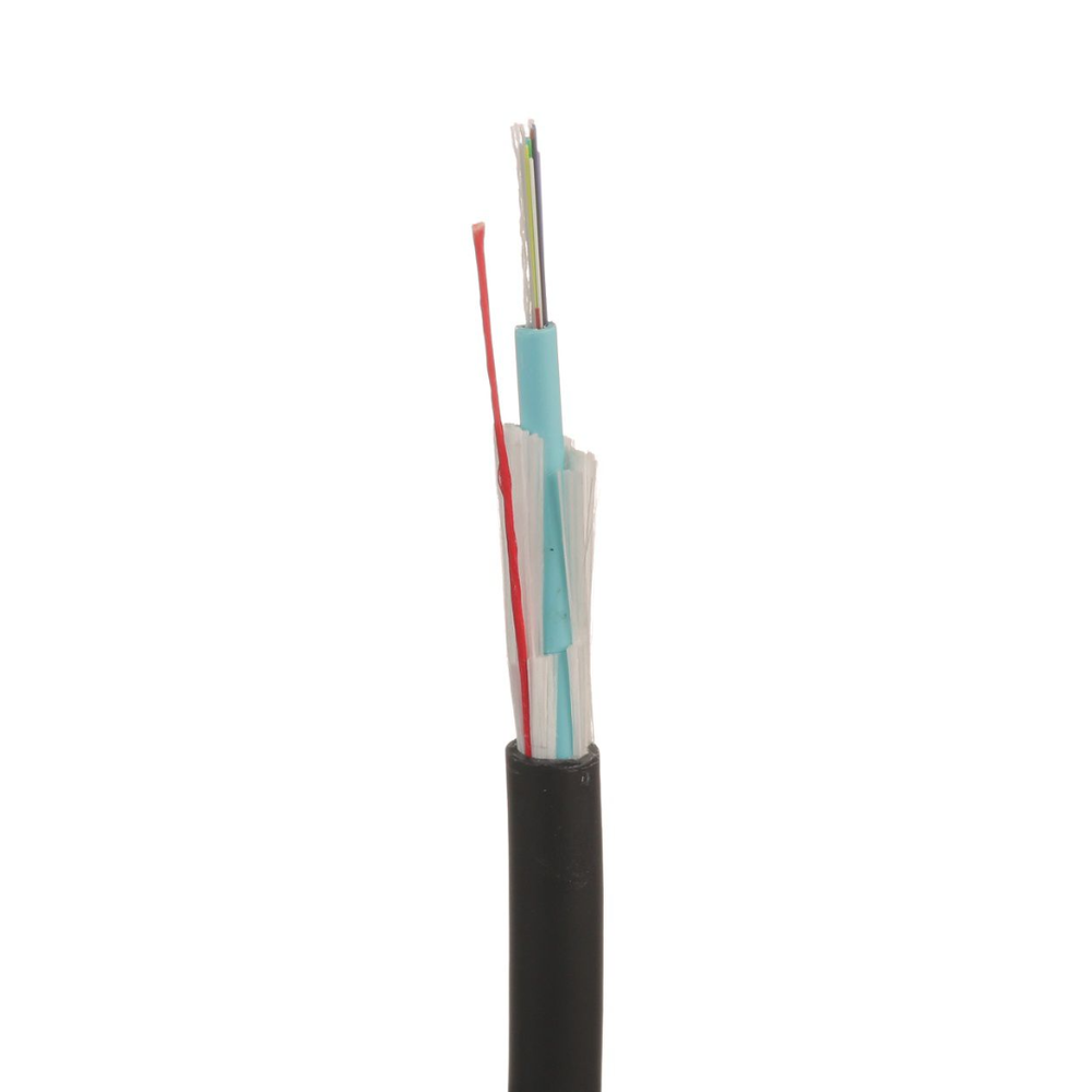 Cable de Fibra ?ptica de 12 Hilos, Multimodo OM4 50/125 Optimizada, Interior/Exterior, Loose Tube 250um, No Conductiva (Diel?ctrica), OFNR (Riser), Precio Por Metro