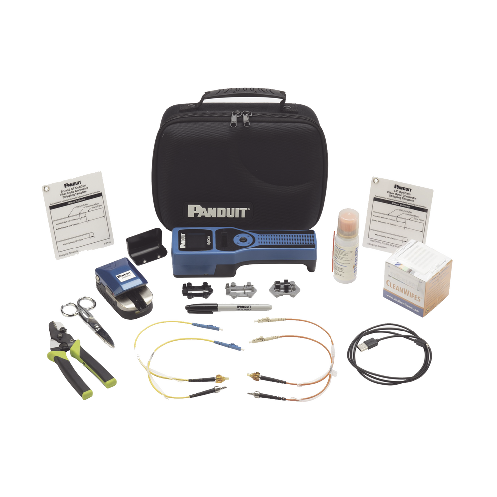Kit Completo de Herramienta OCTT Opticam 2 de Panduit, para Terminaci?n de Conectores Pre-Pulidos LC, SC o ST, Incluye Desforradora y Cleaver
