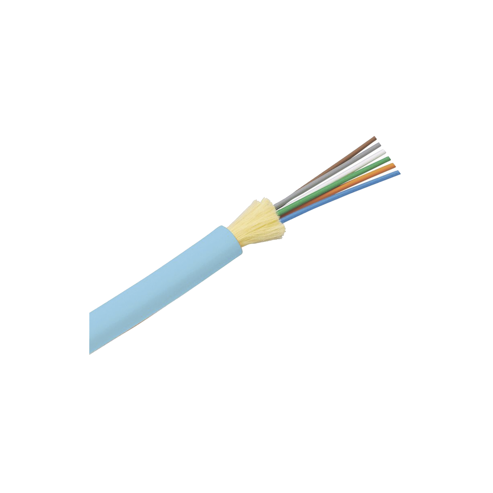 Cable de Fibra ?ptica de 6 Hilos, Multimodo OM4 50/125 Optimizada, Interior, Tight Buffer 900um, No Conductiva (Diel?ctrica), LSZH, Precio Por Metro