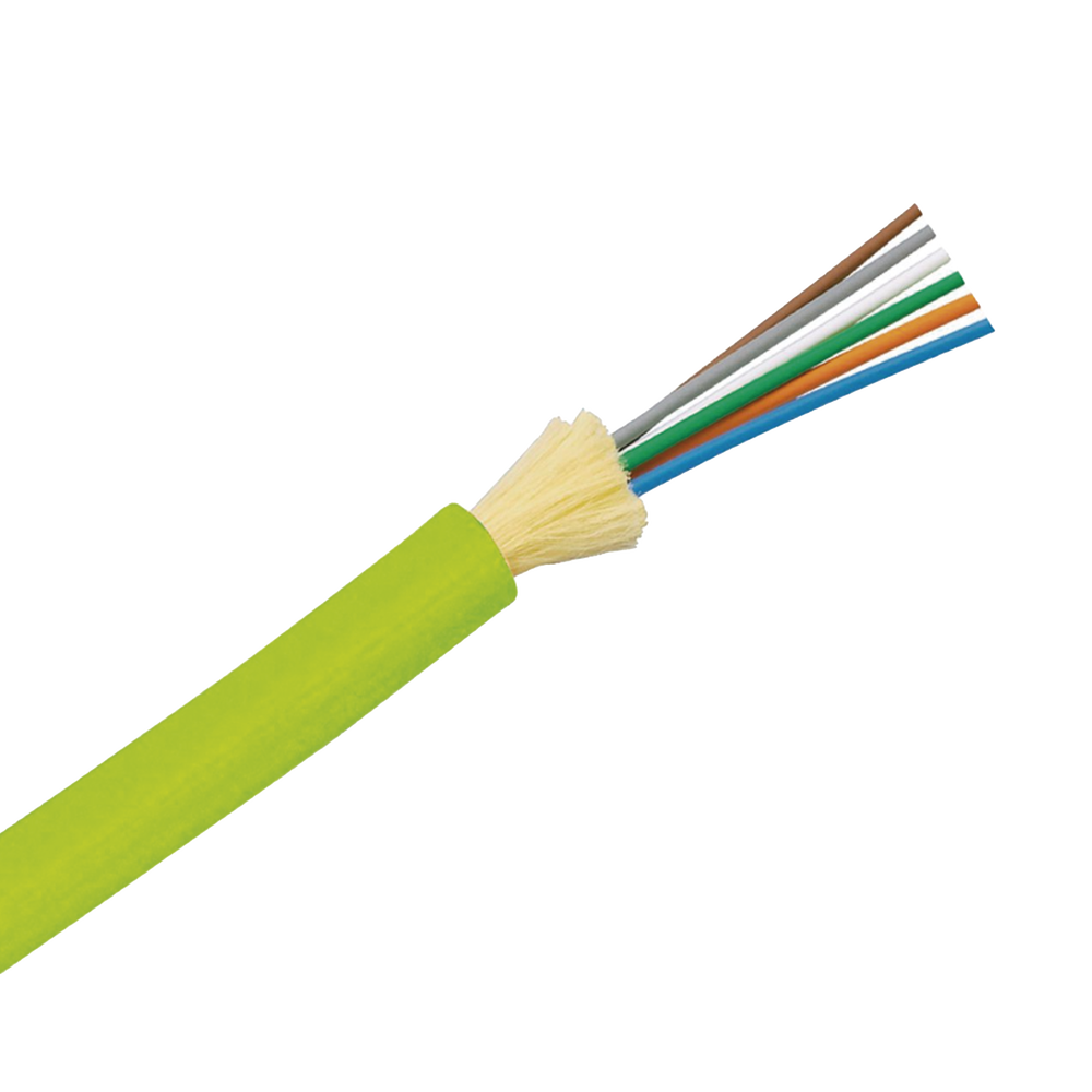 Cable de Fibra ?ptica de 6 Hilos, Multimodo OM5 50/125 Optimizada, Interior, Tight Buffer 900um, No Conductiva (Diel?ctrica), OFNP (Plenum), Precio Por Metro