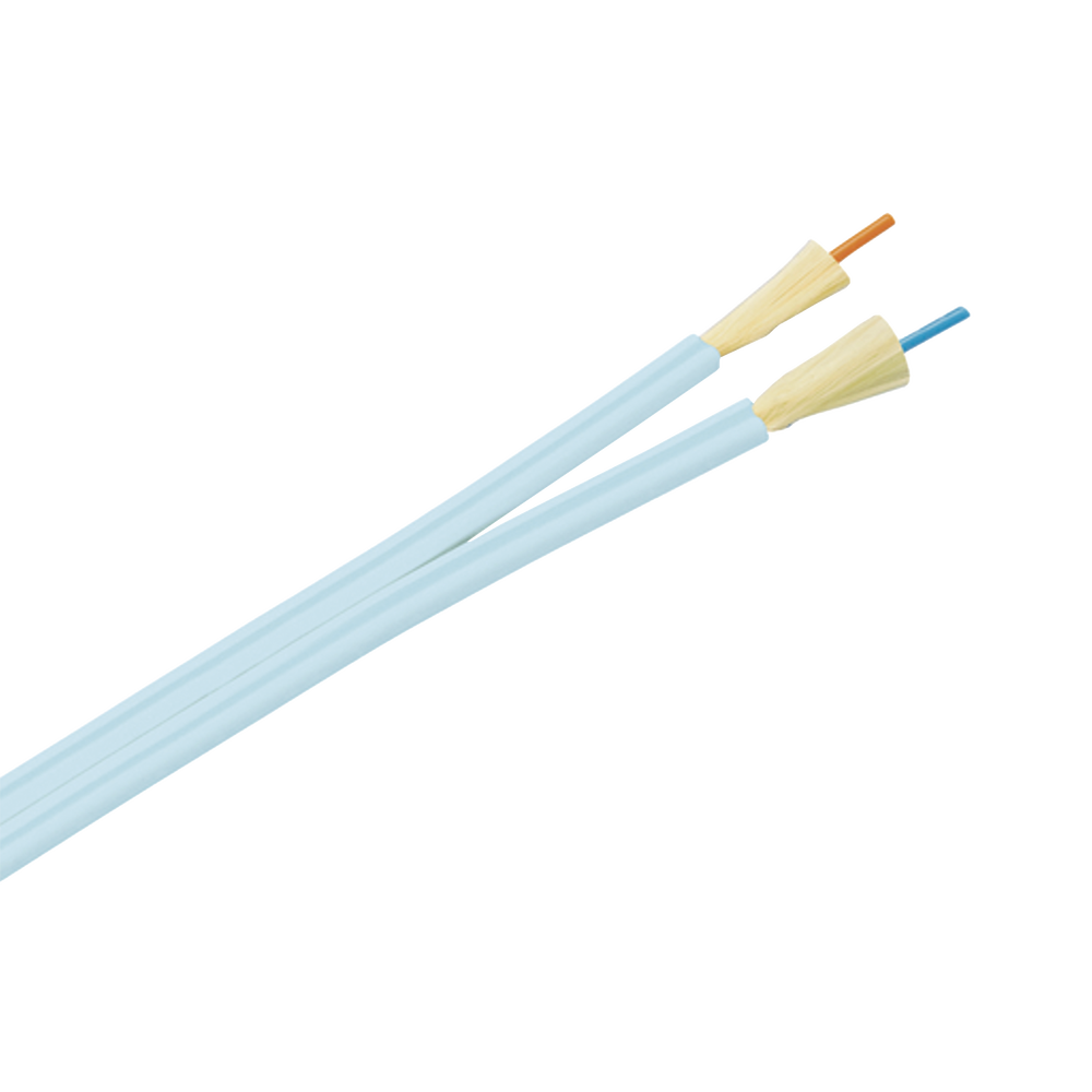 Cable de Fibra ?ptica de 2 Hilos, Multimodo OM3 50/125 Optimizada, Interior, Tight Buffer 900um, No Conductiva (Diel?ctrica), OFNP (Plenum), Precio Por Metro
