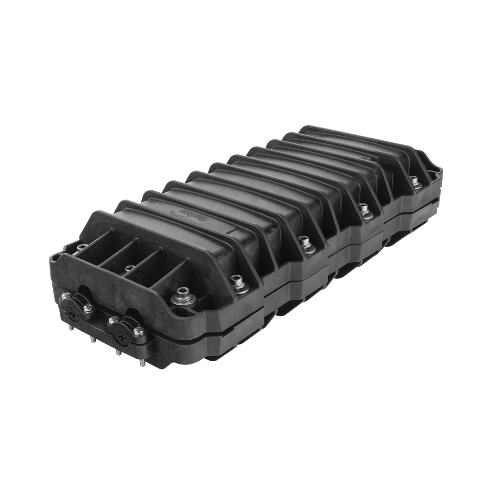 Cierre de Empalme para 24 fusiones de Fibra Óptica Horizontal, Exterior, IP68