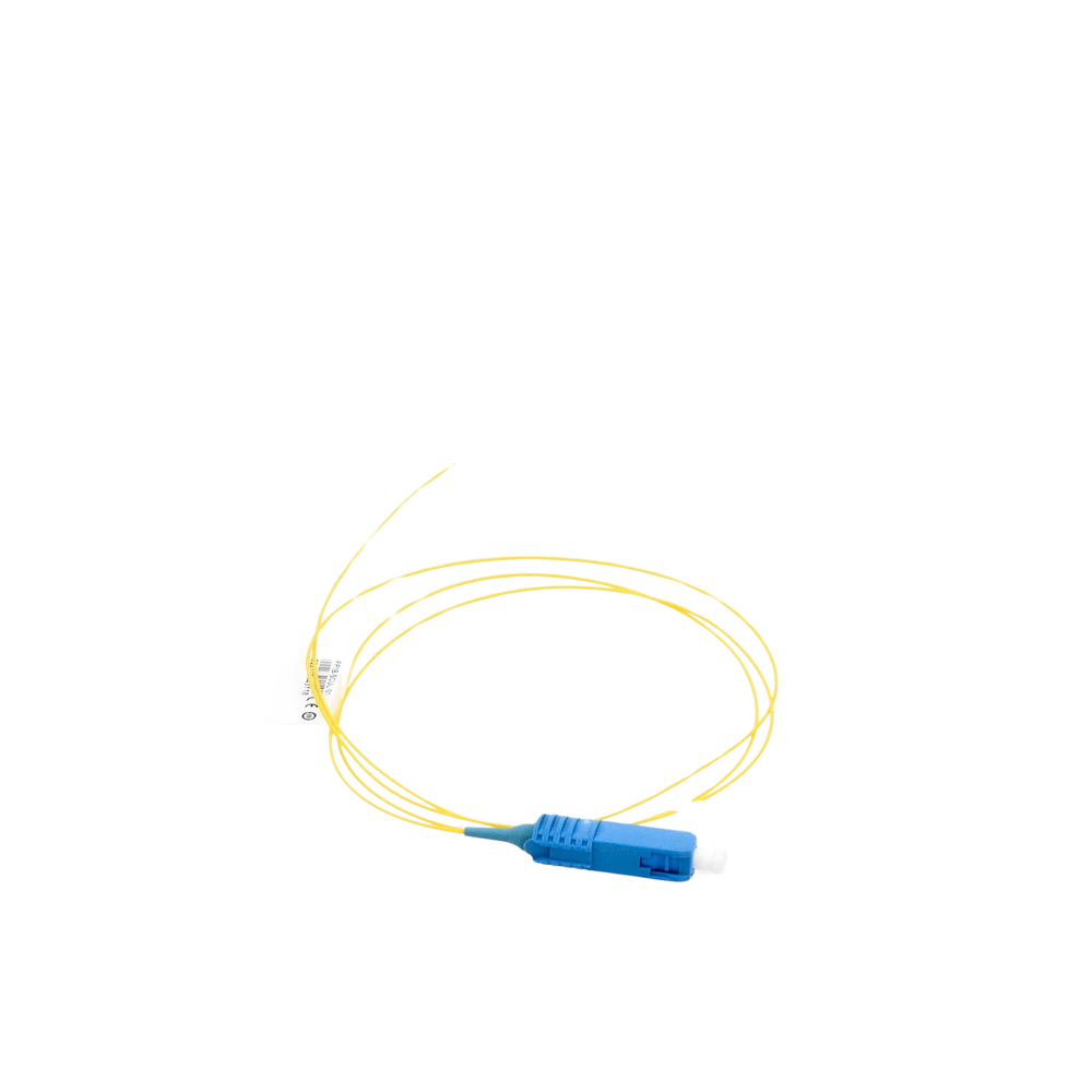 Pigtail de Fibra ?ptica SC/UPC Simplex, Monomodo OS1/OS2 XGLO, OFNR, Color Amarillo, 1 Metro (3.28 Pies) - Image 2
