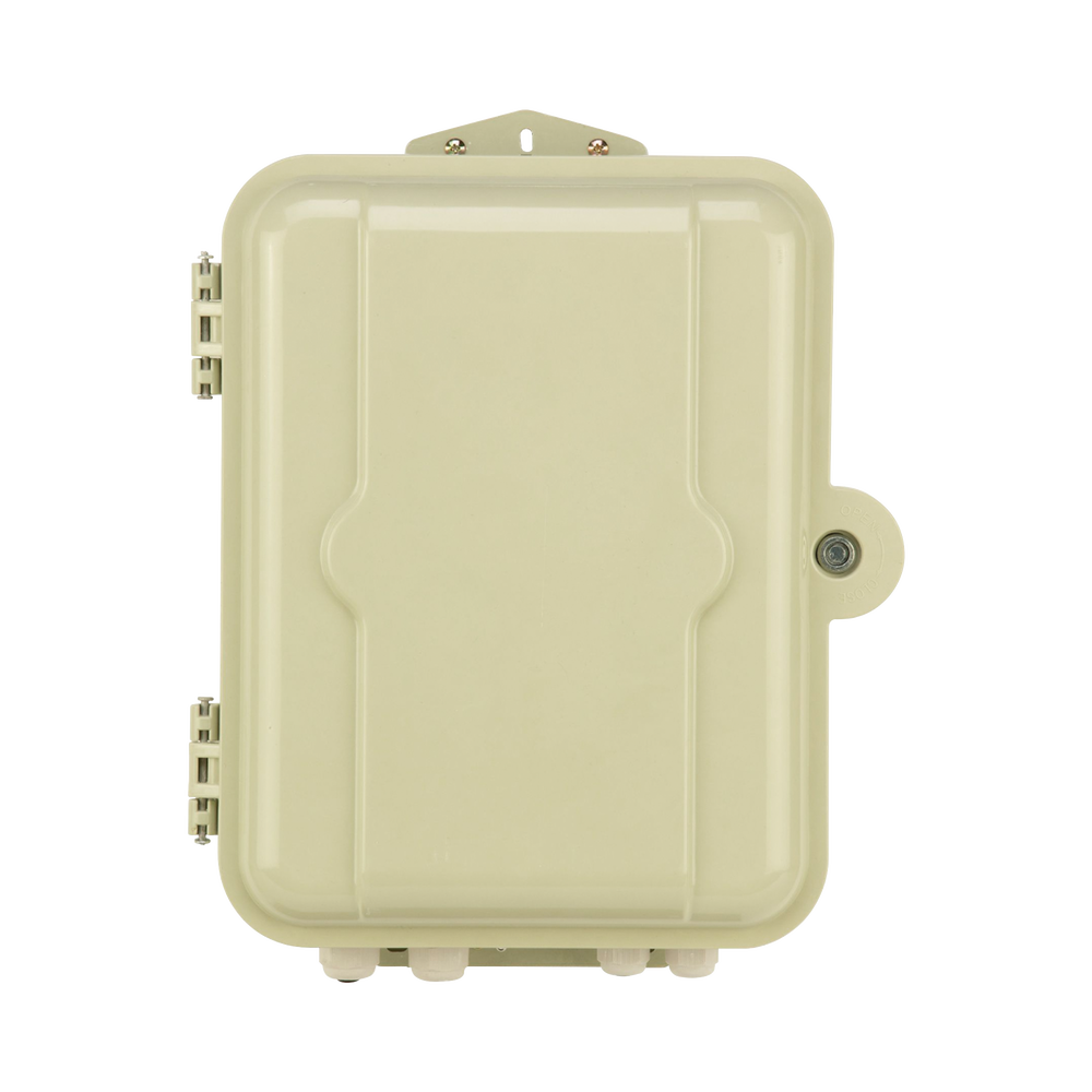 Gabinete Pasivo de Fibra Óptica, Acepta Dos Placas FPONEAP12, Protección IP55, Montaje en Poste o Pared