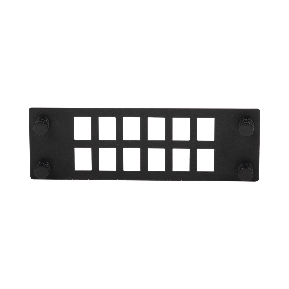 Placa Para 12 Adaptadores de Fibra ?ptica, Uso con Gabinetes FPONE3 y FPONE4