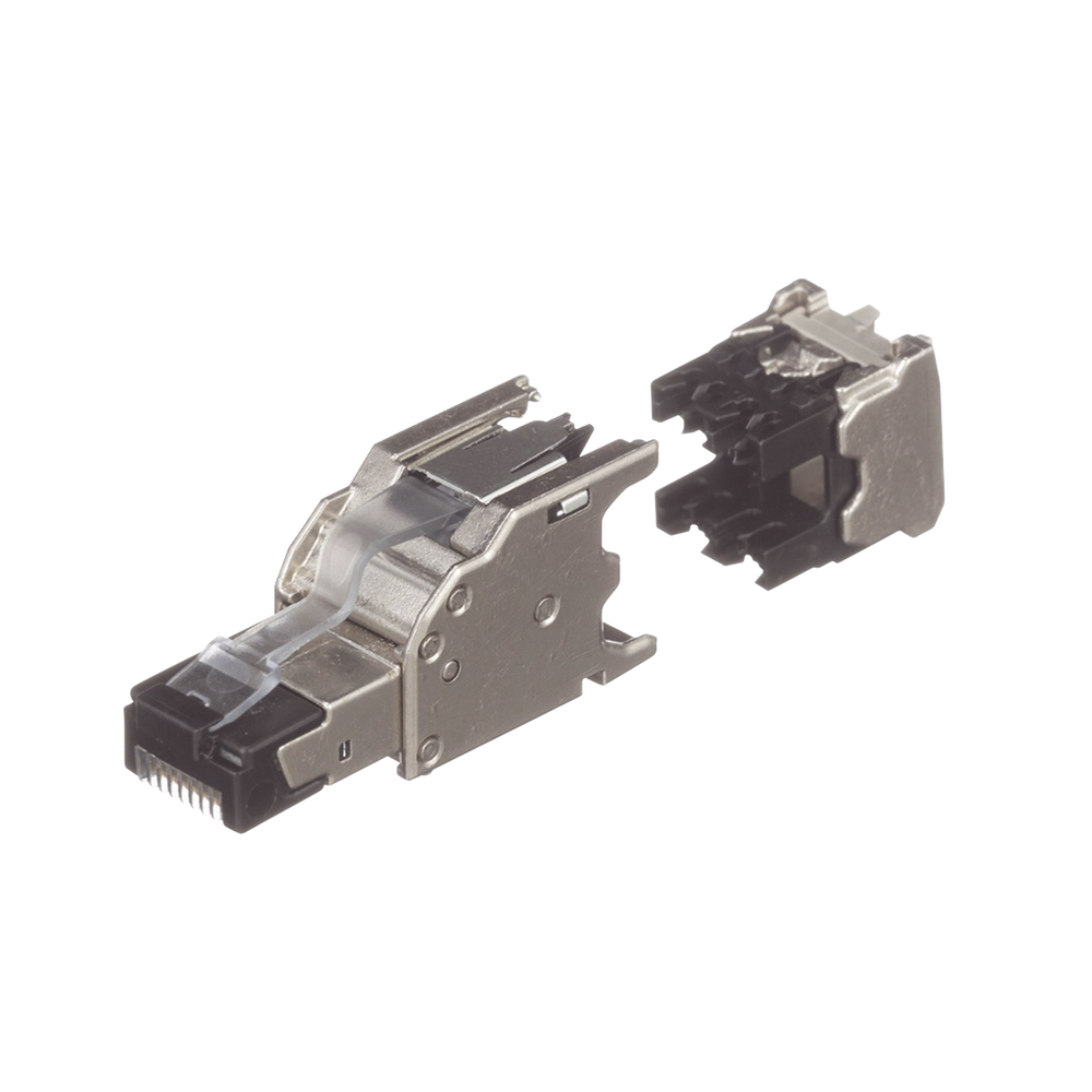 Plug RJ45 Blindado, Instalaci?n Recta, Terminaci?n en Campo Certificable, Compatible con Cat5e, Cat6 y Cat6A, Color Plata, Paquete de 10 Piezas - Image 4