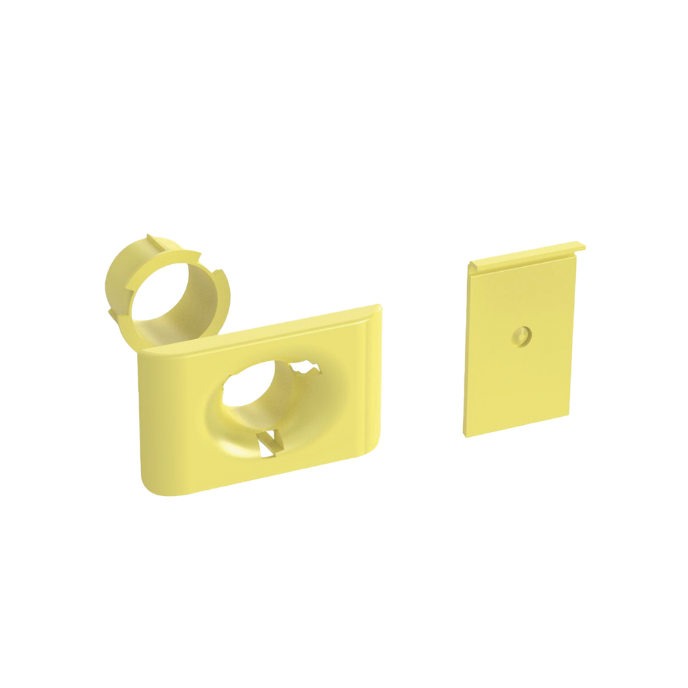 Accesorio de Salida a Tubo De 1.5 in (38 mm), Para Canaletas FiberRunner 4X4, 6X4, o 12X4, Color Amarillo - Image 4