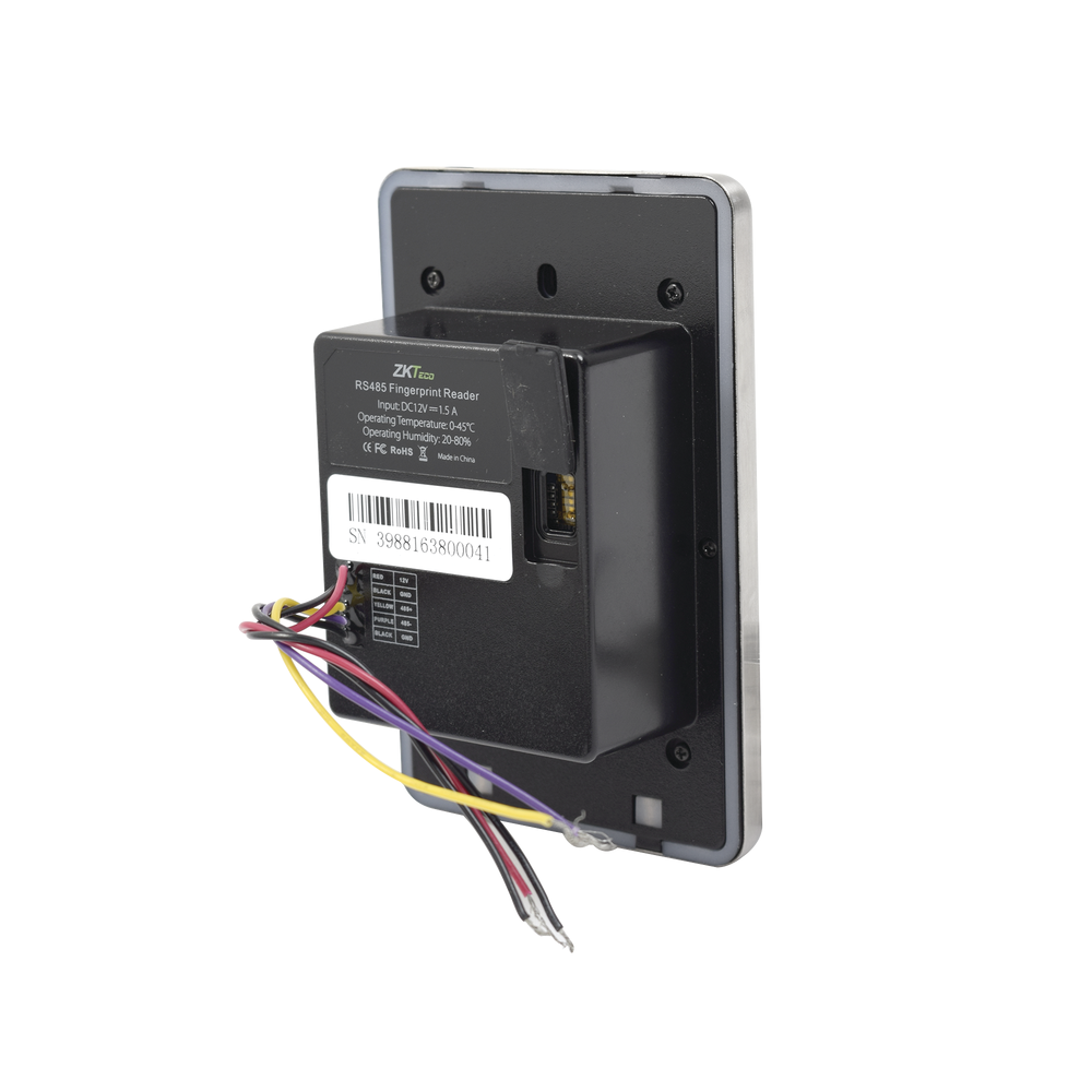 Lector de huella y lector de proximidad esclavo RS-485 con sensor de huella SilkID para interior - Image 3