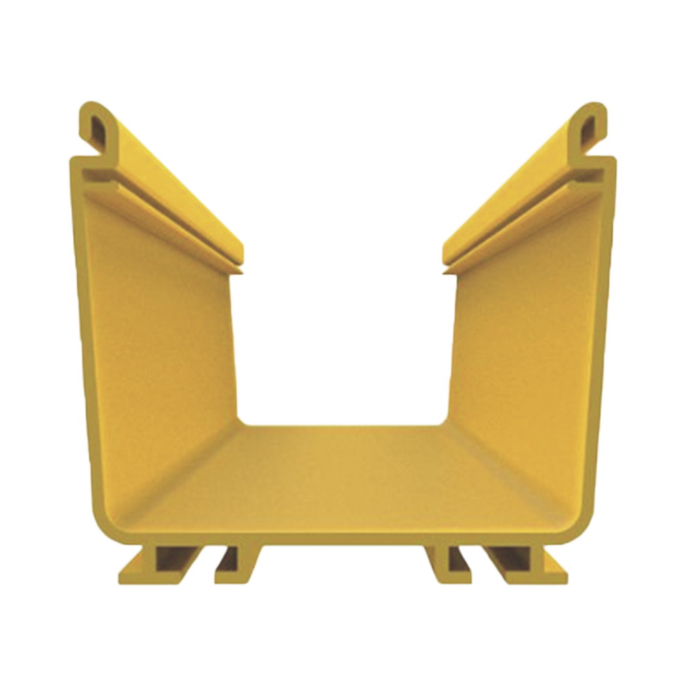 Canaleta FiberRunner™ 4X4, de PVC Rígido, Color Amarillo, 2 m de Largo - Image 2