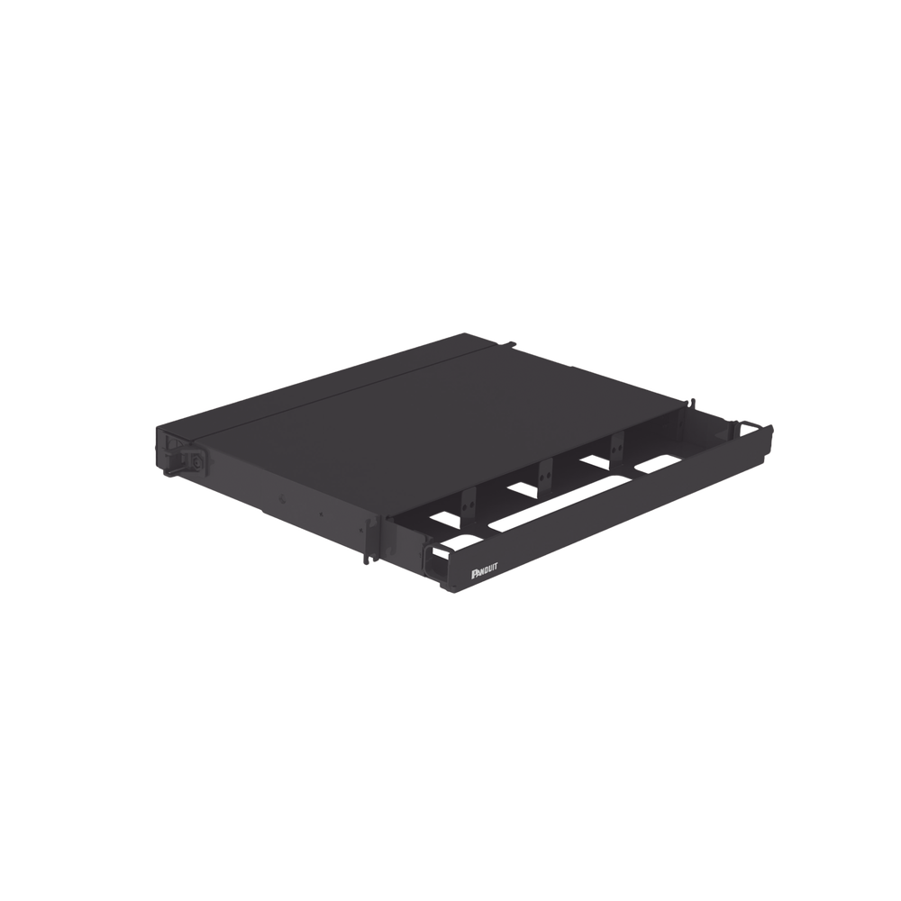 Panel de Distribuci?n de Fibra ?ptica, Acepta 4 Placas FAP o FMP, Bandeja Deslizable, Hasta 96 Fibras, Color Negro, 1UR - Image 2