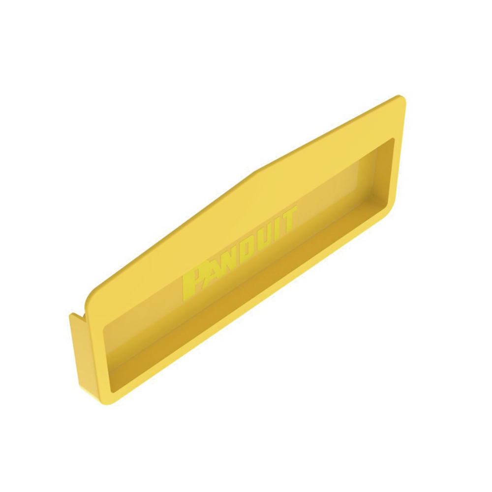 Tapa Final Para Canaletas FiberRunner™ 12x4, de Instalación a Presión, Color Amarillo - Image 3